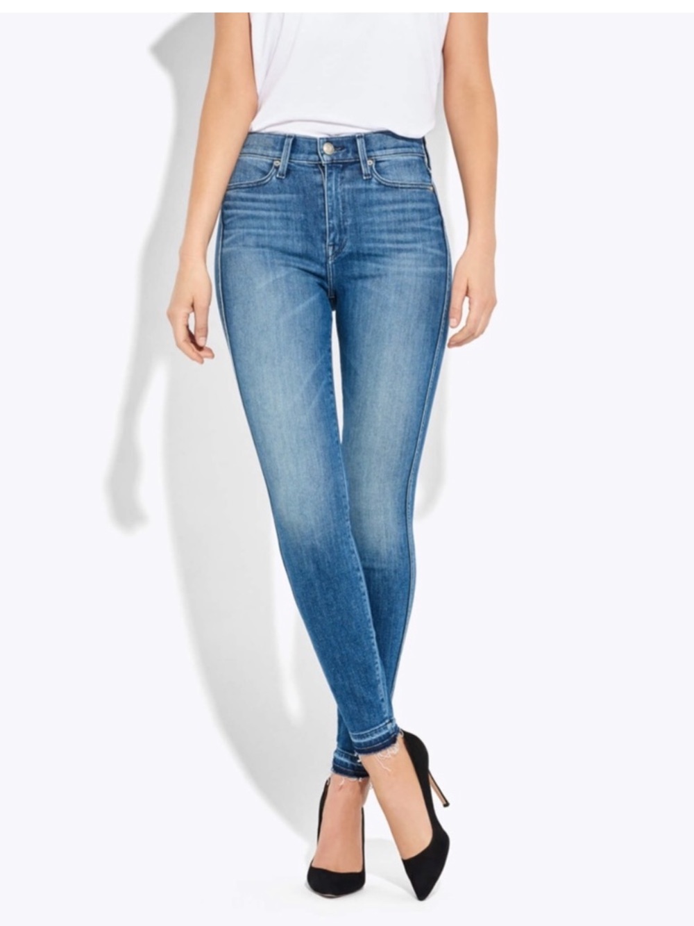 AYR The Riser Jeans In Neon Jupiter Blue Size 27 Waist 28 Length $225
